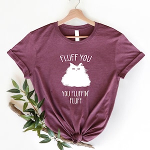 Rolig fluffkattskjorta: Sarkastisk kattälskare