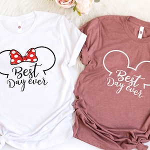 Best Day Ever Shirt, Magical Disneyland Trip, Disney Trip With My Love, Couple Disney T-Shirt, Mickey and Minnie Tee, Gift For Couple,