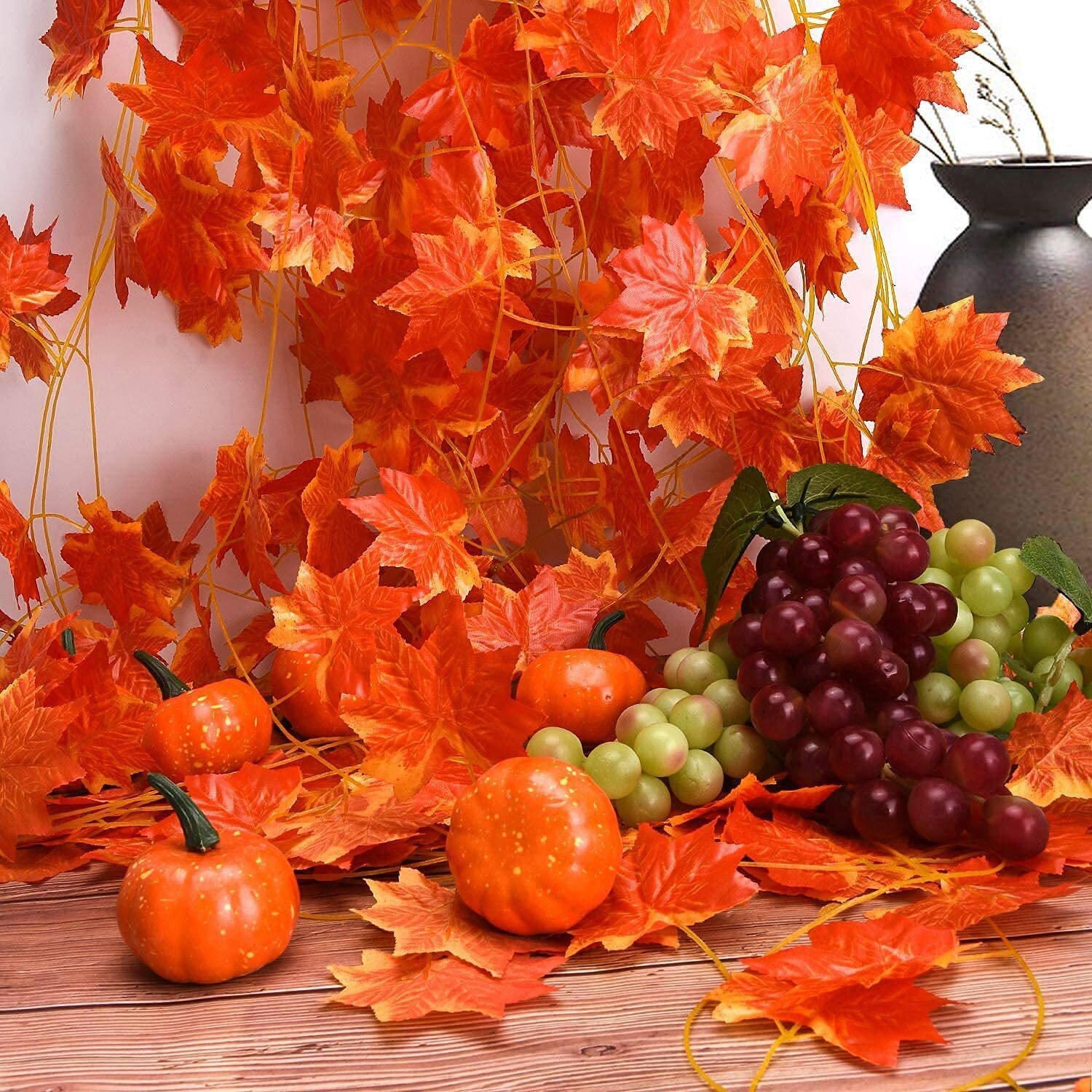 Fake Foliage Autumn Leaves Hanging Fall Vines Artificial Etsy UK