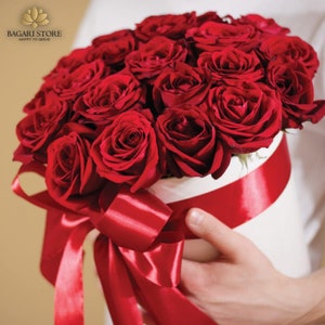 Artificial Roses, Bundle 18 Artificial Red Roses, 30cm Bunch Fake Flowers Decoration, fakeFlower Outdoor & Indoor Events Wedding Party