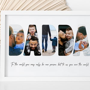 Dadda - Personalised Photo Collage / Personalised Gifts / Gifts for Dad / Father&#39;s Day / Digital Collage
