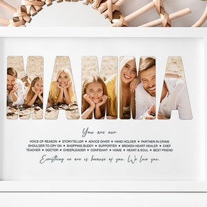 Mamma - Personalised Photo Collage / Personalised Gifts / Gifts for Mom / Mother&#39;s Day / Digital Collage
