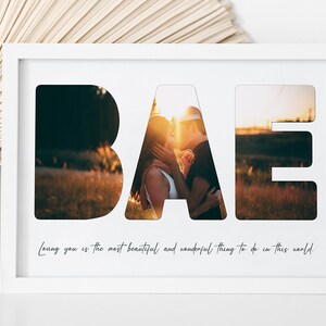 Bae - Personalised Photo Collage / Personalised Gifts / Anniversary Gifts / Digital Collage