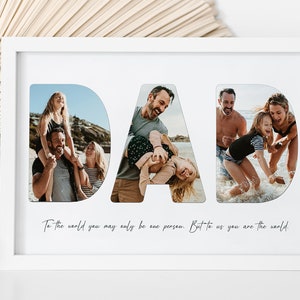 Dad - Personalised Photo Collage / Personalised Gifts / Gifts for Dad / Father&#39;s Day / Digital Collage