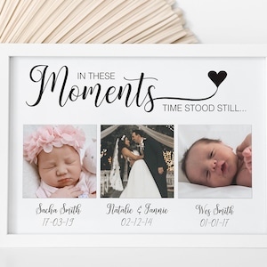 In these moments - Personalised Photo Collage / Personalised Gifts / Gifts for Home / Family Collage  / Digital Collage