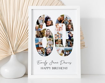 60th BIRTHDAY - Personalised Photo Collage / Personalised Gifts / Gifts for Birthday’s / Photo Collage Print / Digital Collage