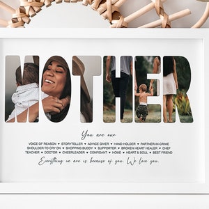 Mother - Personalised Photo Collage / Personalised Gifts / Gifts for Mom / Mother&#39;s Day / Digital Collage