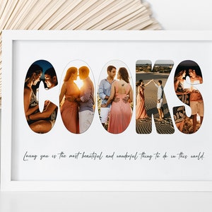 Cooks - Personalised Photo Collage / Personalised Gifts / Anniversary Gifts / Digital Collage