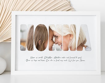 Nonna - Personalised Photo Collage / Personalised Gifts / Gifts for Granny / Mother's Day / Digital Collage