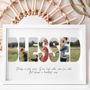 Blessed - Personalised Photo Collage / Personalised Gifts / Digital Collage