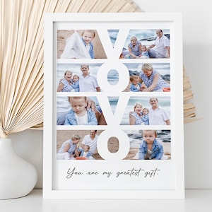Vóvó - Name - Personalised Photo Collage / Personalised Gifts / Gifts for Granny / Mother&#39;s Day / Digital Collage