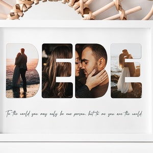 Bebe - Personalised Photo Collage / Personalised Gifts / Anniversary Gifts / Digital Collage