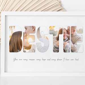 Bestie - Personalised Photo Collage / Personalised Gifts / Anniversary Gifts / Digital Collage