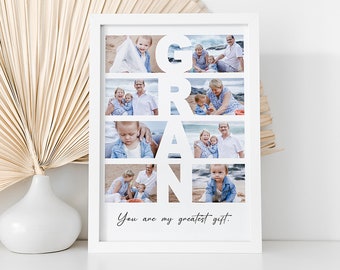 Gran - Name - Personalised Photo Collage / Personalised Gifts / Gifts for Granny / Mother's Day / Digital Collage