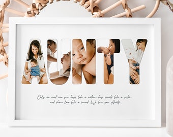 Aunty - Personalised Photo Collage / Personalised Gifts / Aunty Gifts / Digital Collage