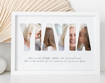 Yiayia - Personalised Photo Collage / Personalised Gifts / Gifts for Granny / Mother's Day / Digital Collage