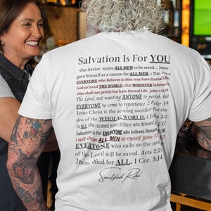 Sanctified Rebel &#39;Salvation Is For You&#39; t-shirt. Unisex Tee, Christian shirt, Christian clothing, Christian gift, Faith, Bible verse