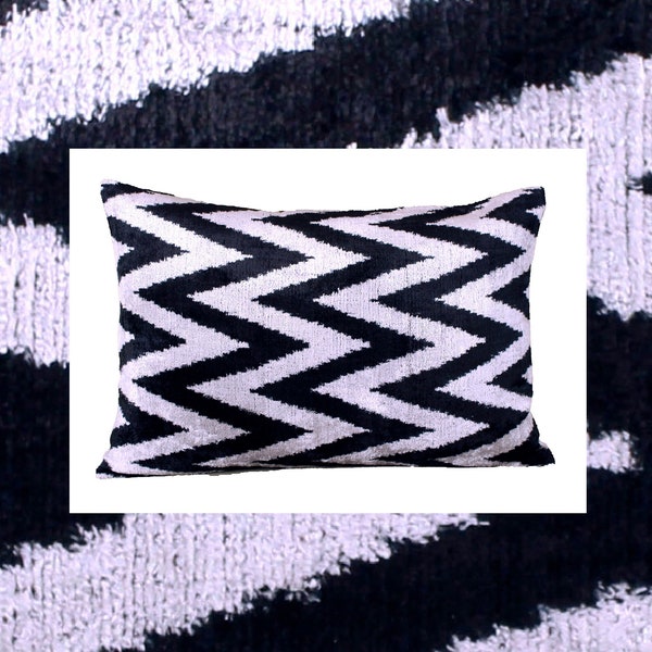 Zig Zag Pillow Etsy