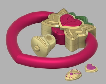 Strawberry Bell, Brooch and Necklace - Ichigo - Tokyo Mew Mew- Set - STL Files for 3D Printing -