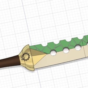 Lostvayne -  Sword of Meliodas - Seven Deadly Sins Sword - STL Files for 3D Printing -