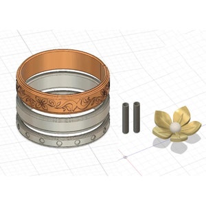 Aerith - FF7 Remake - Bracelets Kit - - STL Files for 3D Printing -