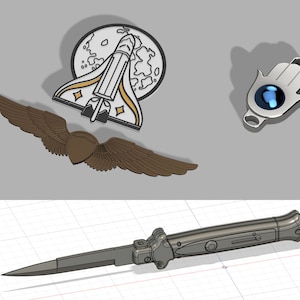 TLOU2 - Ellie - Pins, Knife and Acessories 3D models - 3D printing - STL, prop, cosplay