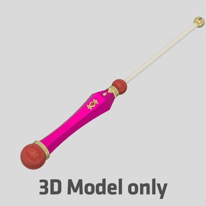 Kamikaze Kaitou Jeanne - Varita - Bastón - Archivos STL para impresión 3D