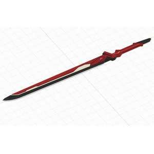 Lightning Returns - crimson lightning - Blade - Final Fantasy - - STL Files for 3D Printing -