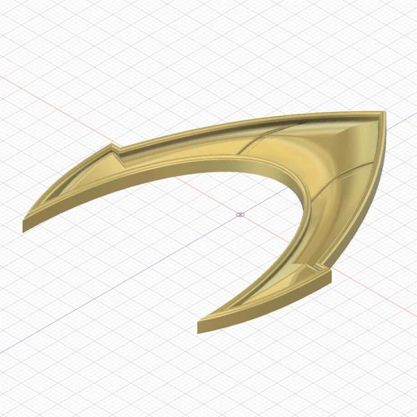 Mera Emblem - Aquaman - STL Files for 3D Printing -