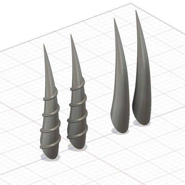 Shuten & Ibaraki - Fate - Horns - STL Files for 3D Printing -