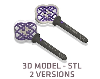 Huntrix Light Stick - Fanmade KPop Demon Hunters | 2 Versions | 3D Model - STL - DIGITAL Model - Cosplay Prop - No physical product!