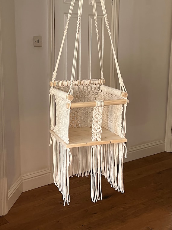Handmade Macrame Baby Swing Etsy UK