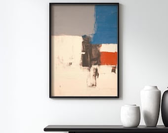 Abstract Color Block Print, Modern Wall Art (Digital Download)