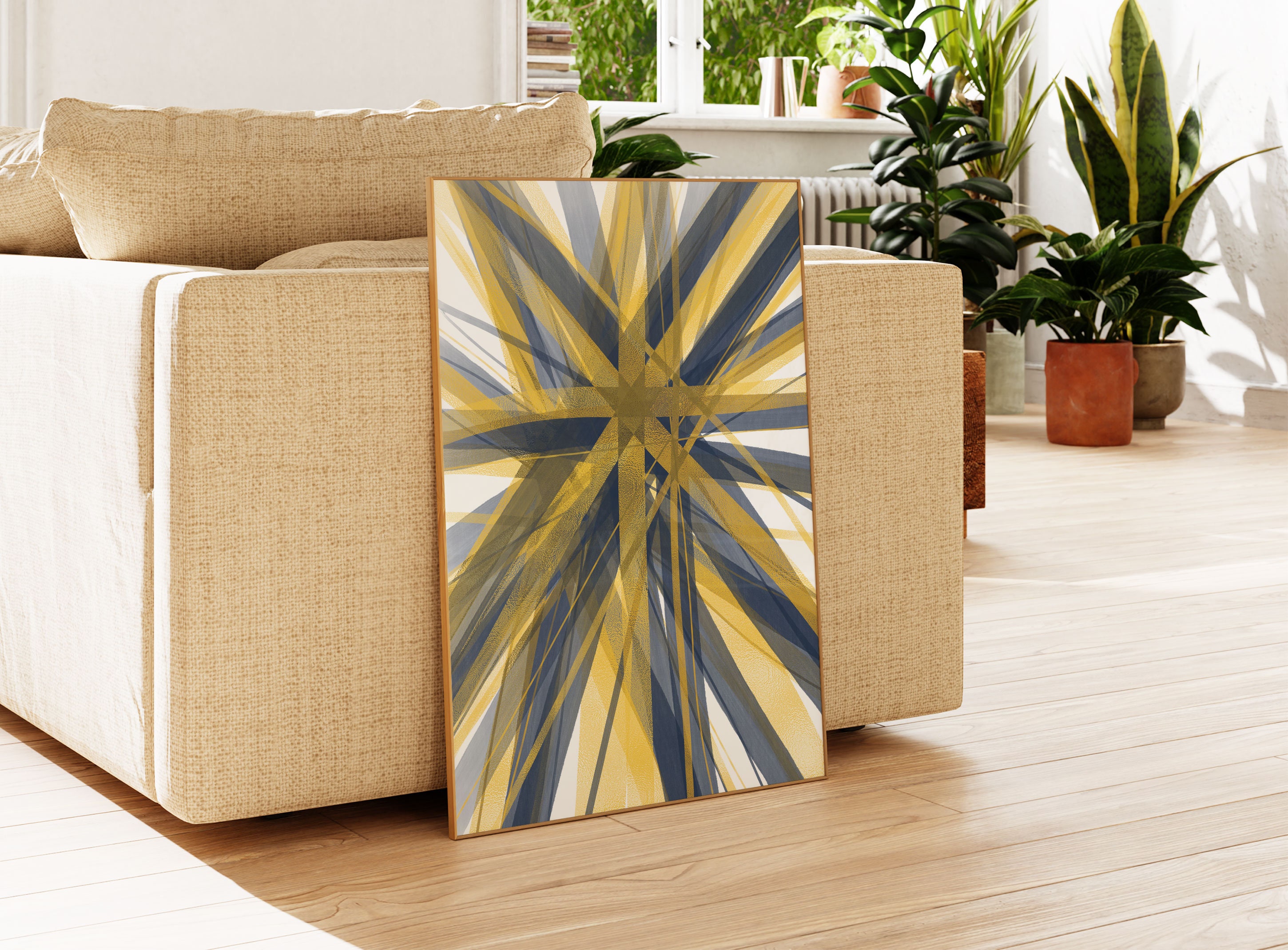 Navy Blue and Gold Wall Art Set 3 Piece Art Prints Blue Gold Etsy