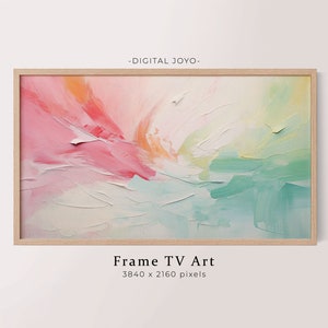 Abstract Frame TV Art: Modern Acrylic Texture (Digital Download)