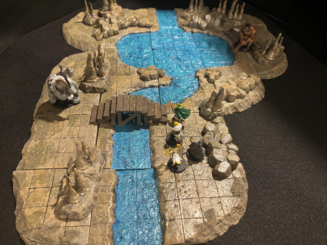 Tile Grotto Cavern Grotto Modular Dungeon Tile Set - Etsy