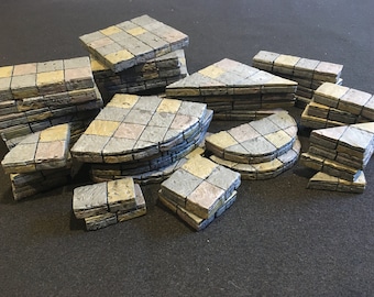 Modular Dungeon Tile Set Stairs/railings - Etsy