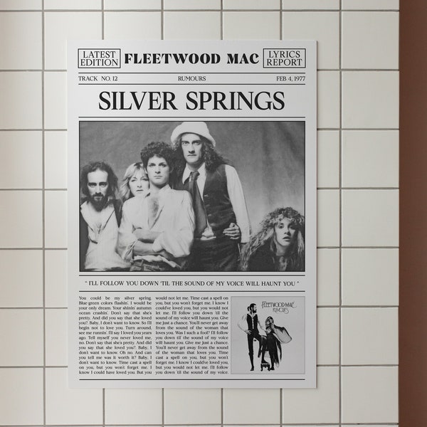 Silver Spring Poster Etsy