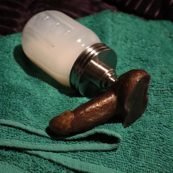 Hand wash, shower gel, shampoo dispenser, dick shape
