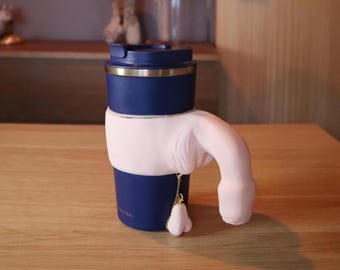 Dick shape coffee cup handle