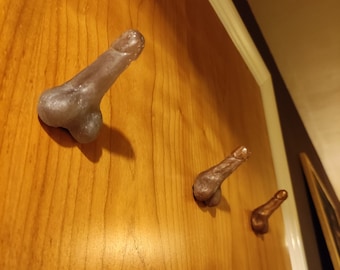 Dick shape hooks, cloth hooks