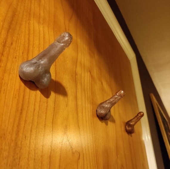 Dick shape hooks, cloth hooks