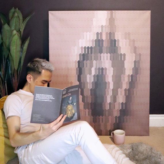 Penis Pixels' Vagina, Digital Painting on Canvas or 160gsm paper, Home Decoration