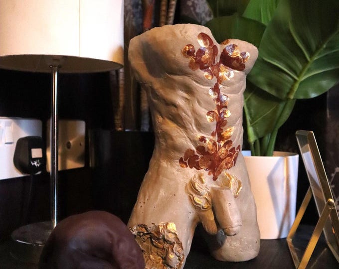 Featured listing image: Waterfall Incense Burner - Male Sculpture