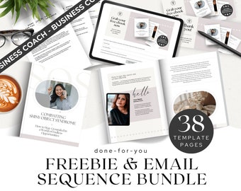 Shiny Object Syndrome Lead Magnet for Business Coaches, Freebie and Email Sequence, Canva Template, Landing Page, Email Marketing Swipe File