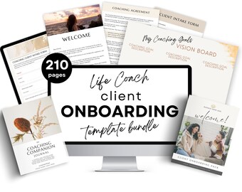 Life Coach Client Onboarding Template Bundle, Coaching Welcome Pack, Instant Digital Download, Intake forms, Canva & Google Templates | NU11