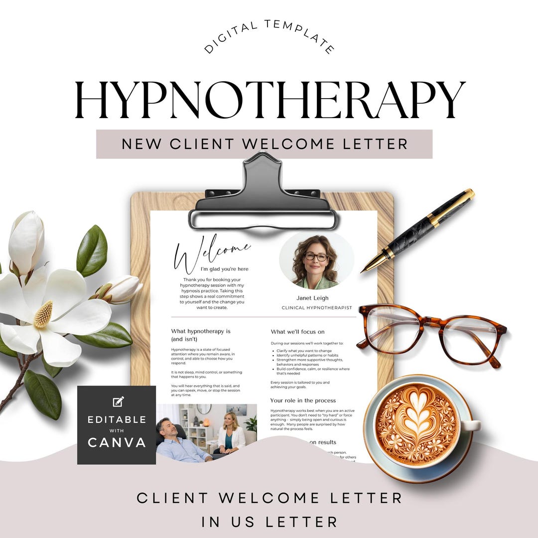 Welcome Note New Client Hypnotherapy New Client Welcome Letter, Customer Onboarding Welcome ...