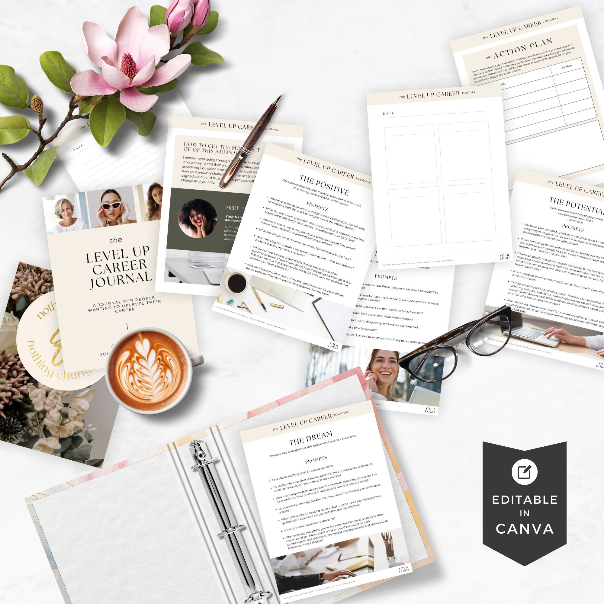 Level up Career Journal Done for You Freebie Lead Magnet Playbook Ebook ...
