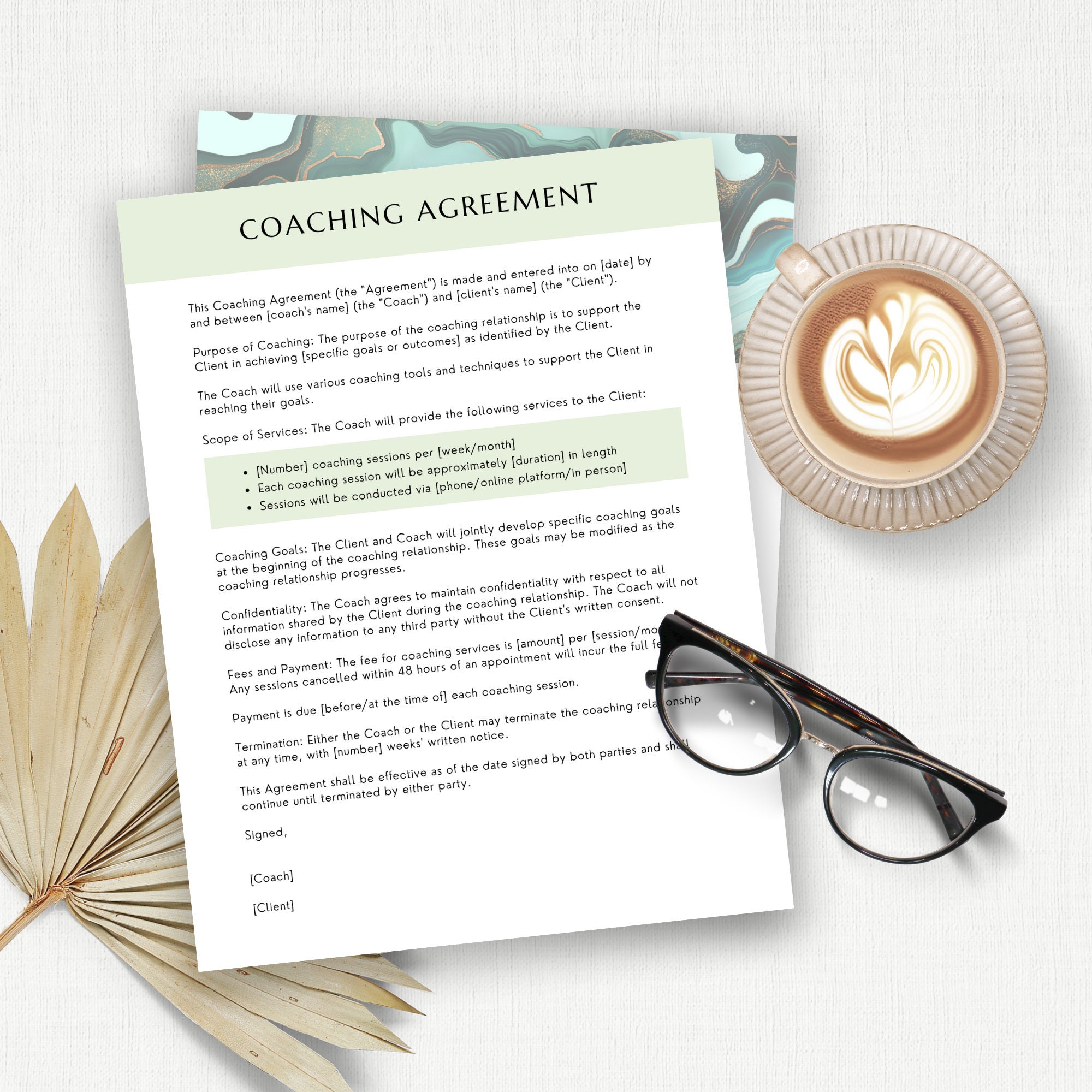 Coaching Client Onboarding Documents Canva Template Welcome Letter ...