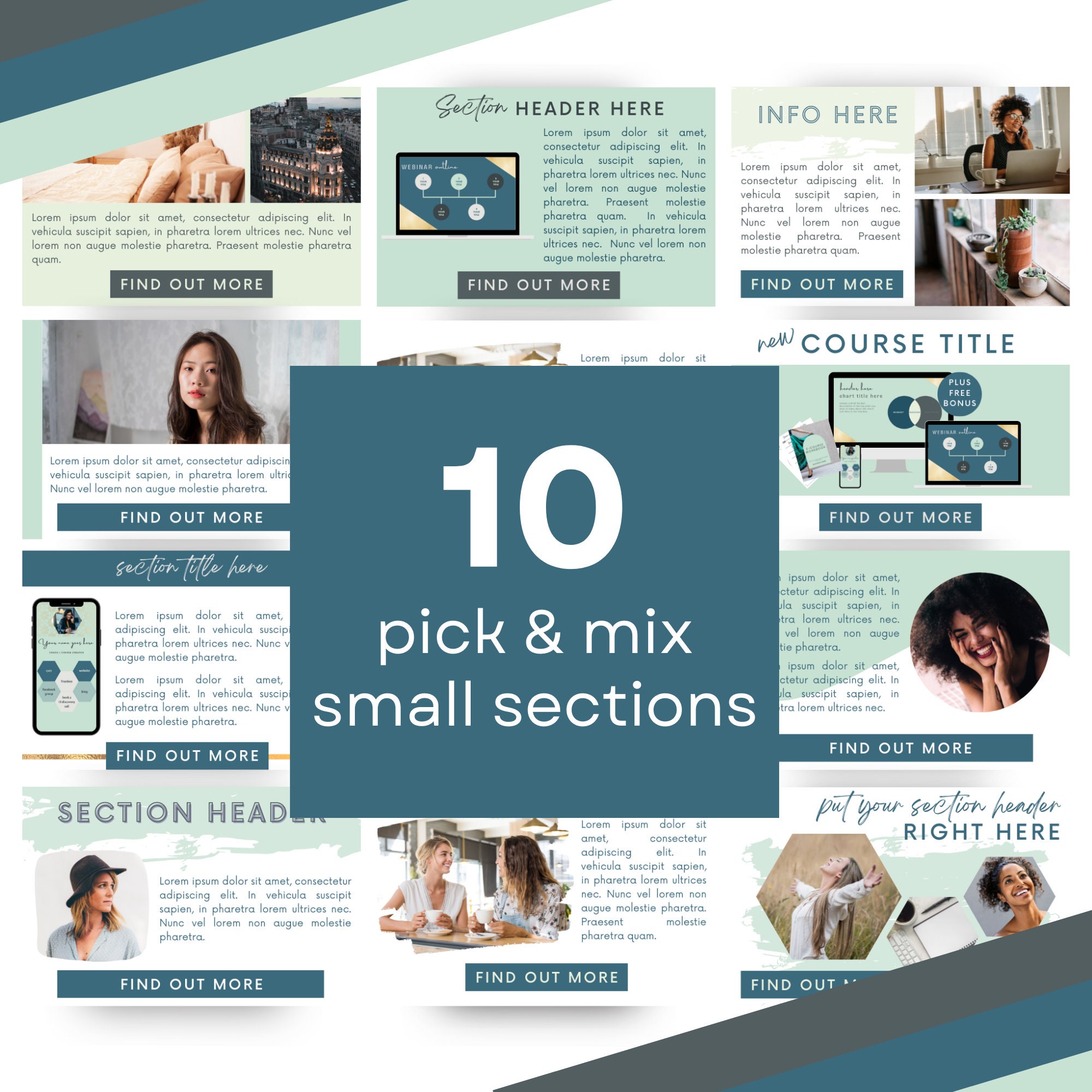 Canva Email Template Bundle: Canva Template for Email mailerlite Canva Email Template Bundle: Canva Template for Email mailerlite